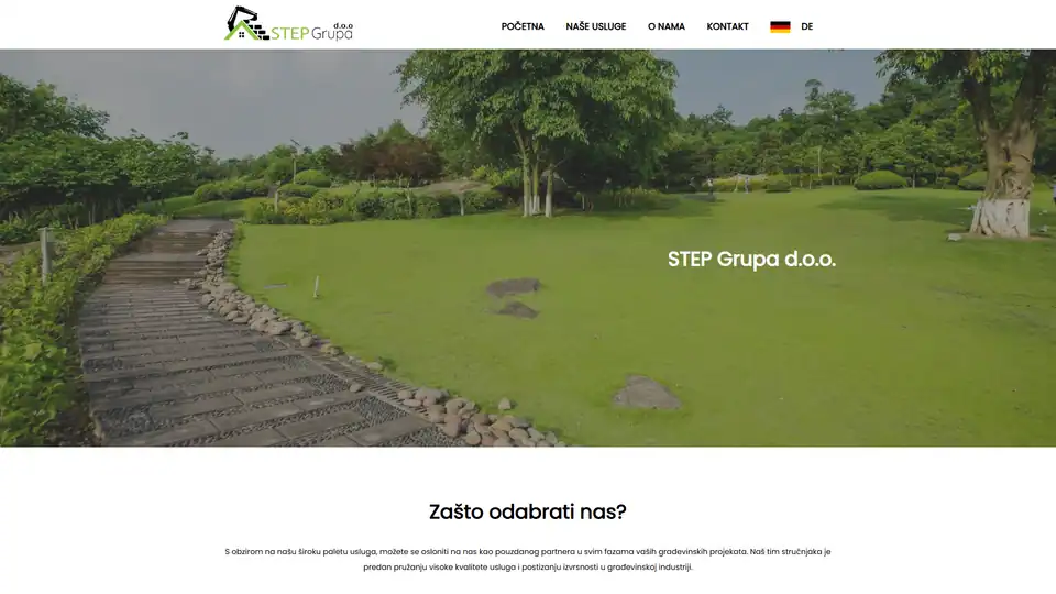 Screenshot web stranice Step Grupa - step-grupa.com
